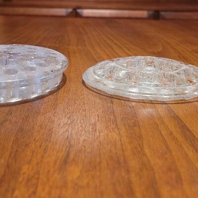 Lot 72: (4) Antique and Vintage Glass Flower Frogs