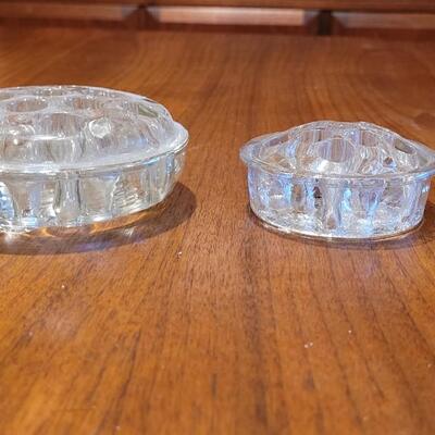 Lot 72: (4) Antique and Vintage Glass Flower Frogs
