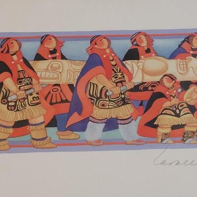 Lot 84: "Totemic Procession" by Barbara Lavallee