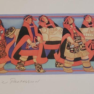 Lot 84: "Totemic Procession" by Barbara Lavallee