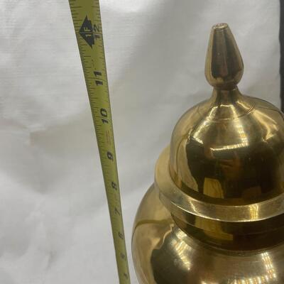 Solid brass urn