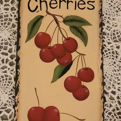 Lot 87: Cherry Art on Slate