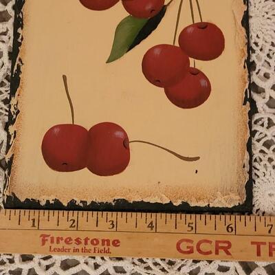 Lot 87: Cherry Art on Slate