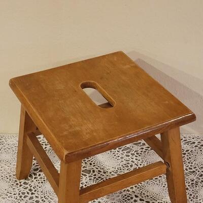 Lot 95: Wood Step Stool #2