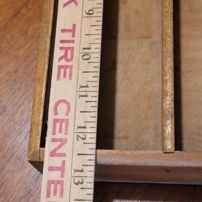 Lot 96: Vintage Dovetailed Wood Flatware or Organizer Box