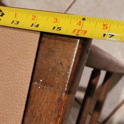 Lot 109: (5) Antique Oak Chairs (4 Cane Seat and one need Repair and comes with Seat Material