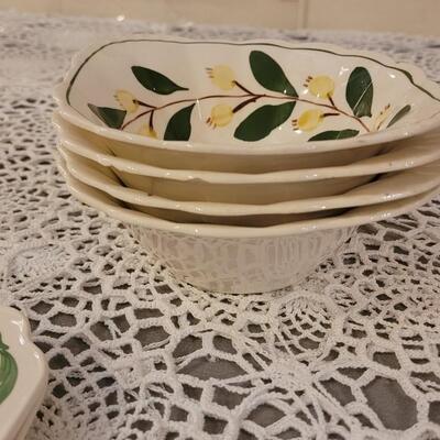 Lot 111:  Blue Ridge and PV China Bowls, Small Plates and Serving Plate