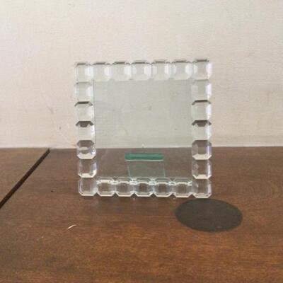 Mid century glass picture frame