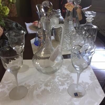Wine Glasses & Decanter