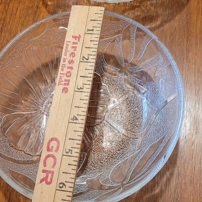 Lot 115: (4) Glass Salad Bowls
