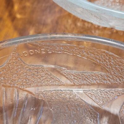 Lot 115: (4) Glass Salad Bowls