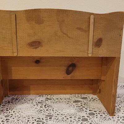 Lot 123: Vintage Wood Display Rack Stand - Perfecr for Spices!
