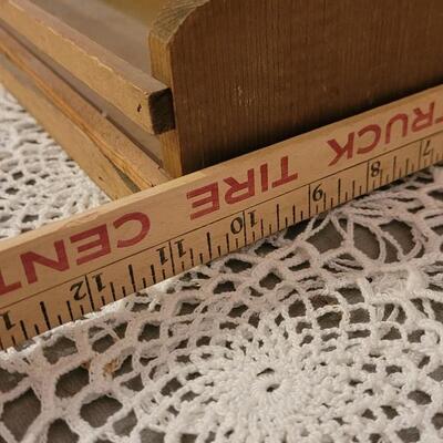 Lot 123: Vintage Wood Display Rack Stand - Perfecr for Spices!