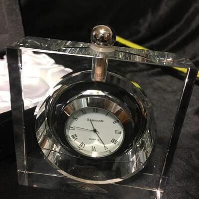 Shannon Crystal Clock Ireland Hanging Pocket Watch Clock by Godinger