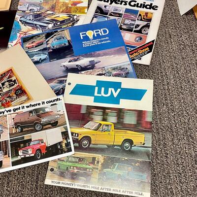 Vintage Lot of Car and Truck Brochures Auto Show Souvenir Pamphlets