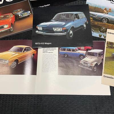 Vintage Lot of Car and Truck Brochures Auto Show Souvenir Pamphlets