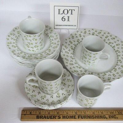 J & G Meakin English Ironstone Forget Me Not Lot