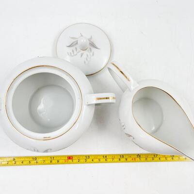 1961 KAYSONS CHINA â€œGOLDEN RHAPSODYâ€ SUGAR AND CREAMER SET #2