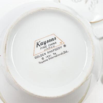 1961 KAYSONS CHINA â€œGOLDEN RHAPSODYâ€ SUGAR AND CREAMER SET #2