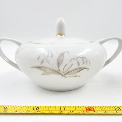 1961 KAYSONS CHINA â€œGOLDEN RHAPSODYâ€ SUGAR AND CREAMER SET #2