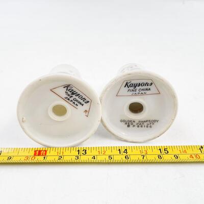 1961 KAYSONS CHINA â€œGOLDEN RHAPSODYâ€ SALT & PEPPER SHAKER SET #2