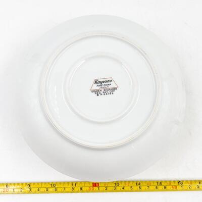 1961 KAYSONS CHINA â€œGOLDEN RHAPSODYâ€ GRAVY BOAT W/ ATTACHED PLATE #3
