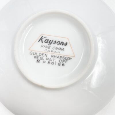 1961 KAYSONS CHINA â€œGOLDEN RHAPSODYâ€ 3.75â€ COASTERS (12)