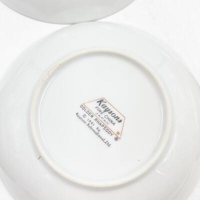 1961 KAYSONS CHINA â€œGOLDEN RHAPSODYâ€ 5.75â€ BOWLS (12)