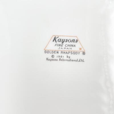 1961 KAYSONS CHINA â€œGOLDEN RHAPSODYâ€ 10.5â€ OVAL BOWLS (5)