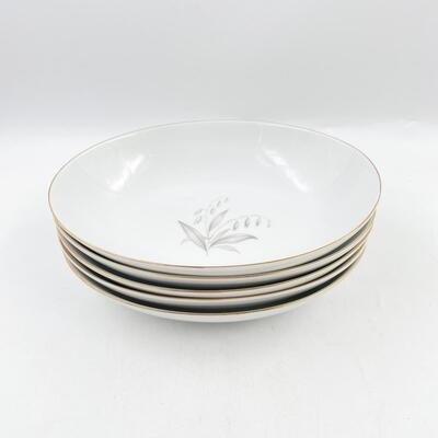 1961 KAYSONS CHINA â€œGOLDEN RHAPSODYâ€ 10.5â€ OVAL BOWLS (5)