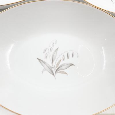 1961 KAYSONS CHINA â€œGOLDEN RHAPSODYâ€ 10.5â€ OVAL BOWLS (5)