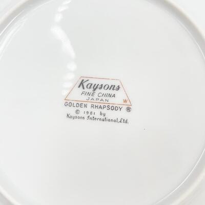 1961 KAYSONS CHINA â€œGOLDEN RHAPSODYâ€ SOUP BOWLS (4)
