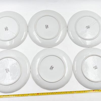 1961 KAYSONS CHINA â€œGOLDEN RHAPSODYâ€ SNACK PLATES (12) & CUPS (12)