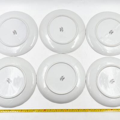 1961 KAYSONS CHINA â€œGOLDEN RHAPSODYâ€ SNACK PLATES (12) & CUPS (12)