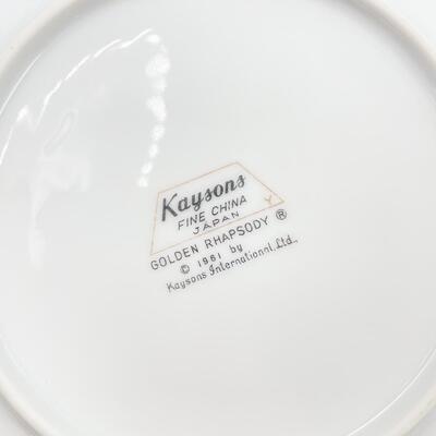1961 KAYSONS CHINA â€œGOLDEN RHAPSODYâ€ BREAD & BUTTER PLATES (16)