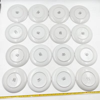 1961 KAYSONS CHINA â€œGOLDEN RHAPSODYâ€ BREAD & BUTTER PLATES (16)