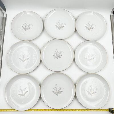 1961 KAYSONS CHINA â€œGOLDEN RHAPSODYâ€ 9â€ PLATES (16)