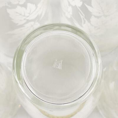 VINTAGE HAZEL-ATLAS ETCHED MAPLE LEAF 6â€ GLASSES (7)