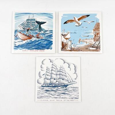 SCREENCRAFT 6â€ CAPE COD DECORATIVE PLAQUES (3)