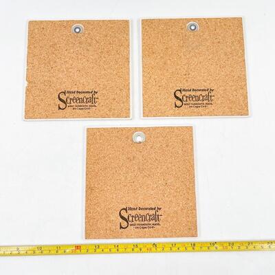 SCREENCRAFT 6â€ CAPE COD DECORATIVE PLAQUES (3)