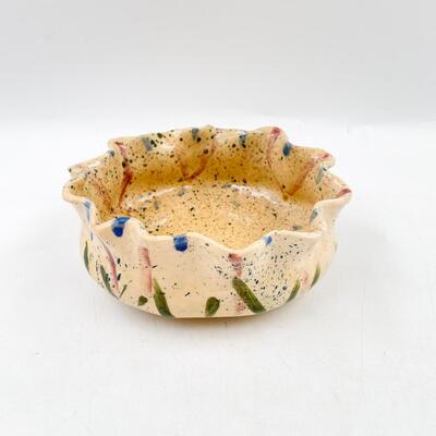 1959 HANDMADE 6.5â€ POTTERY BOWL - SIGNED â€œE FLORYâ€?