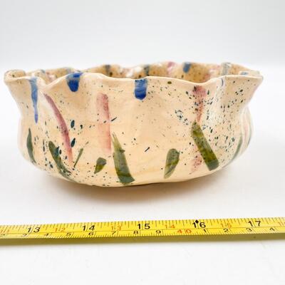 1959 HANDMADE 6.5â€ POTTERY BOWL - SIGNED â€œE FLORYâ€?