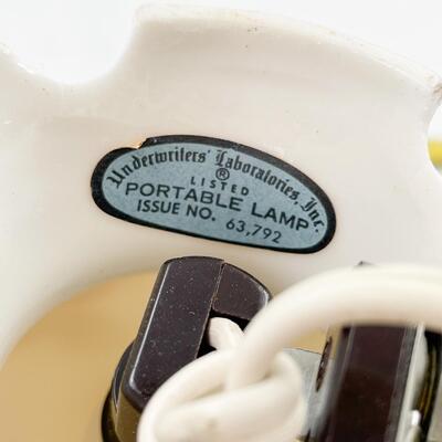 VINTAGE 4â€ I. W. RICE PORCELAIN NIGHT LIGHT