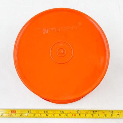 VINTAGE 5â€ TANGERINE SERVALIER TUPPERWARE #812