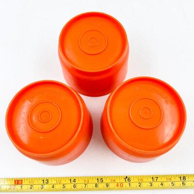 VINTAGE 3â€ TANGERINE SNACK CUP TUPPERWARE #1229 (3)