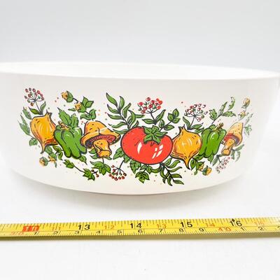 VINTAGE STERILITE â€œSPICE OF LIFEâ€ PLASTIC 9â€ SERVING BOWL