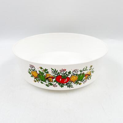 VINTAGE STERILITE â€œSPICE OF LIFEâ€ PLASTIC 9â€ SERVING BOWL