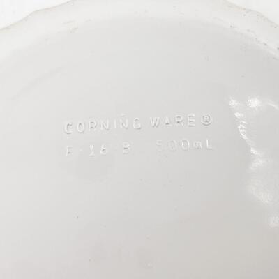 VINTAGE CORNING WARE 500 ML BROWN RIM BAKING DISHES (2)