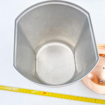 VINTAGE 8.5â€ ALUMINUM SUGAR CANISTER W/ COPPER LID
