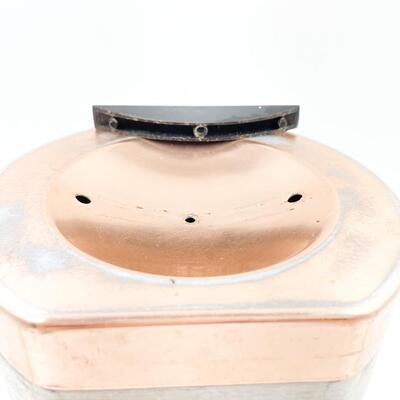 VINTAGE 8.5â€ ALUMINUM SUGAR CANISTER W/ COPPER LID